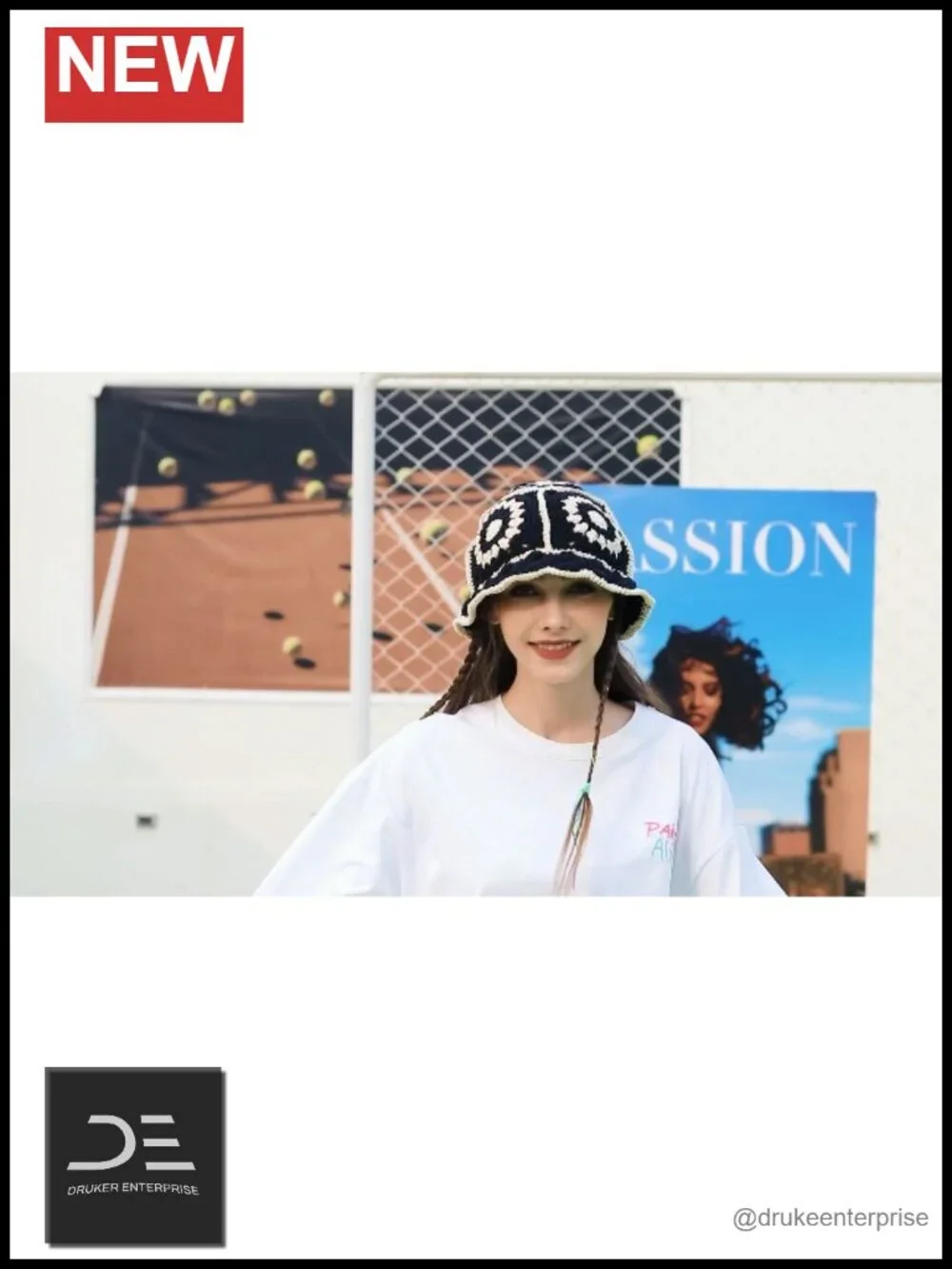 Hand Crochet Bucket Hat Floppy Beach Hat Wide Brim Foldable
